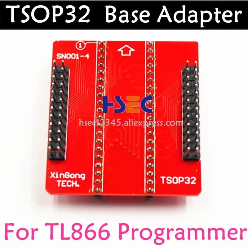 قاعدة محول TSOP32 مع مقابس TSOP32 TSOP40 TSOP48 للمبرمجات الشاملة GXRA0681-006 | Programmer Base Adapter