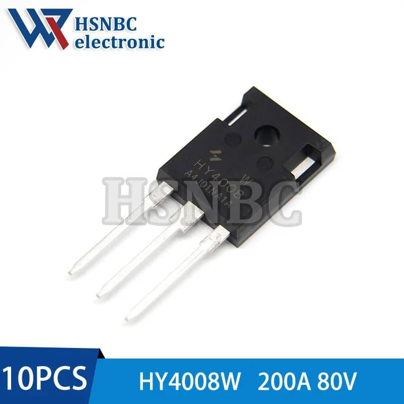 ترانزستور موسفت عالي الأداء HY4008 بقوة 80 فولت 200 أمبير | N-Channel MOSFET