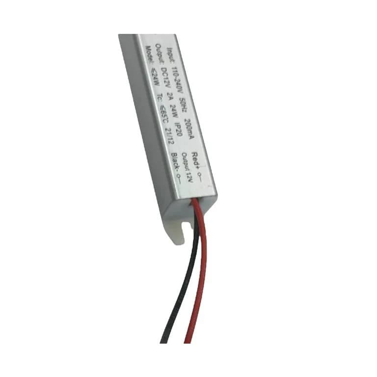 مزود طاقة نحيف 12V 2A 24W لشريط إضاءة LED | Power Supply Adapter