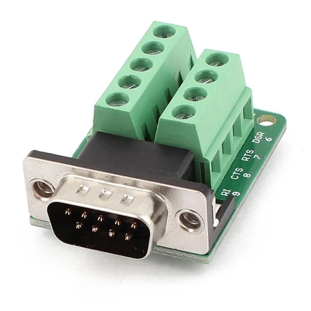 محول إشارات RS232 DB9 ذكر بوحدة أطراف توصيل #X11 012595 or 010381 | RS232 DB9 Male Adapter Terminal Module