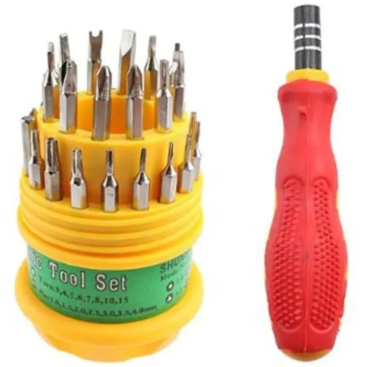 طقم مفكات براغي 31 في 1 | 31 in 1 Screwdriver Set