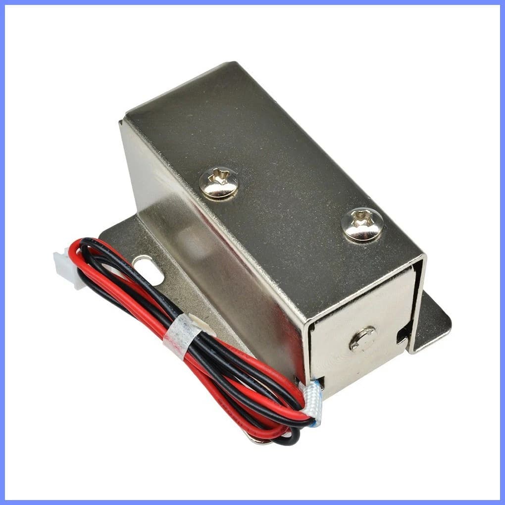 قفل كهربائي ملف لولبي DC 12V 0.6A 600mA للأدراج والخزائن #R1 051085 | Electric Solenoid Lock