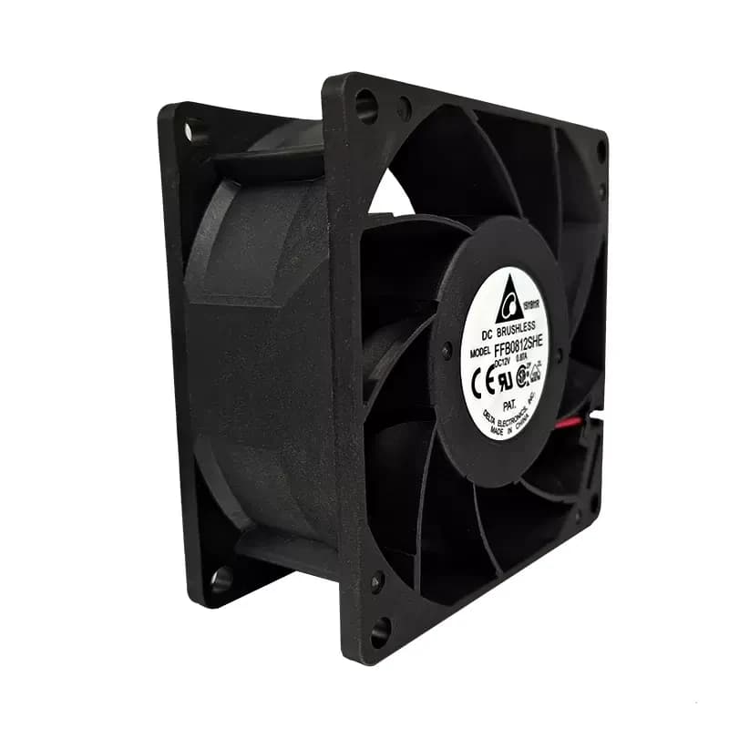 مروحة تبريد Delta FFB0812SHE بجهد 12V وتيار 0.87A مقاس 80x38mm | Cooling Fan