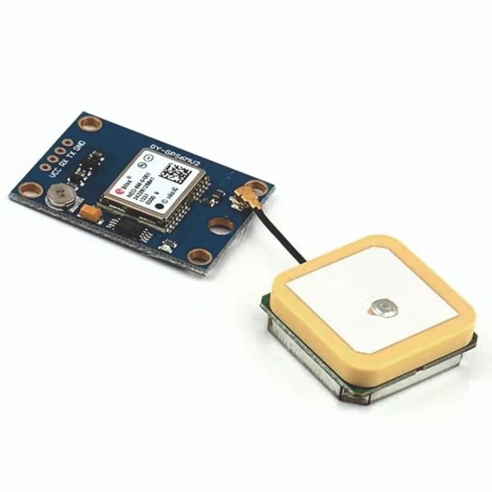 مستشعر تحديد الموقع جي بي إس مع ذاكرة ومضية وأريل | Ublox NEO-6M GPS Module