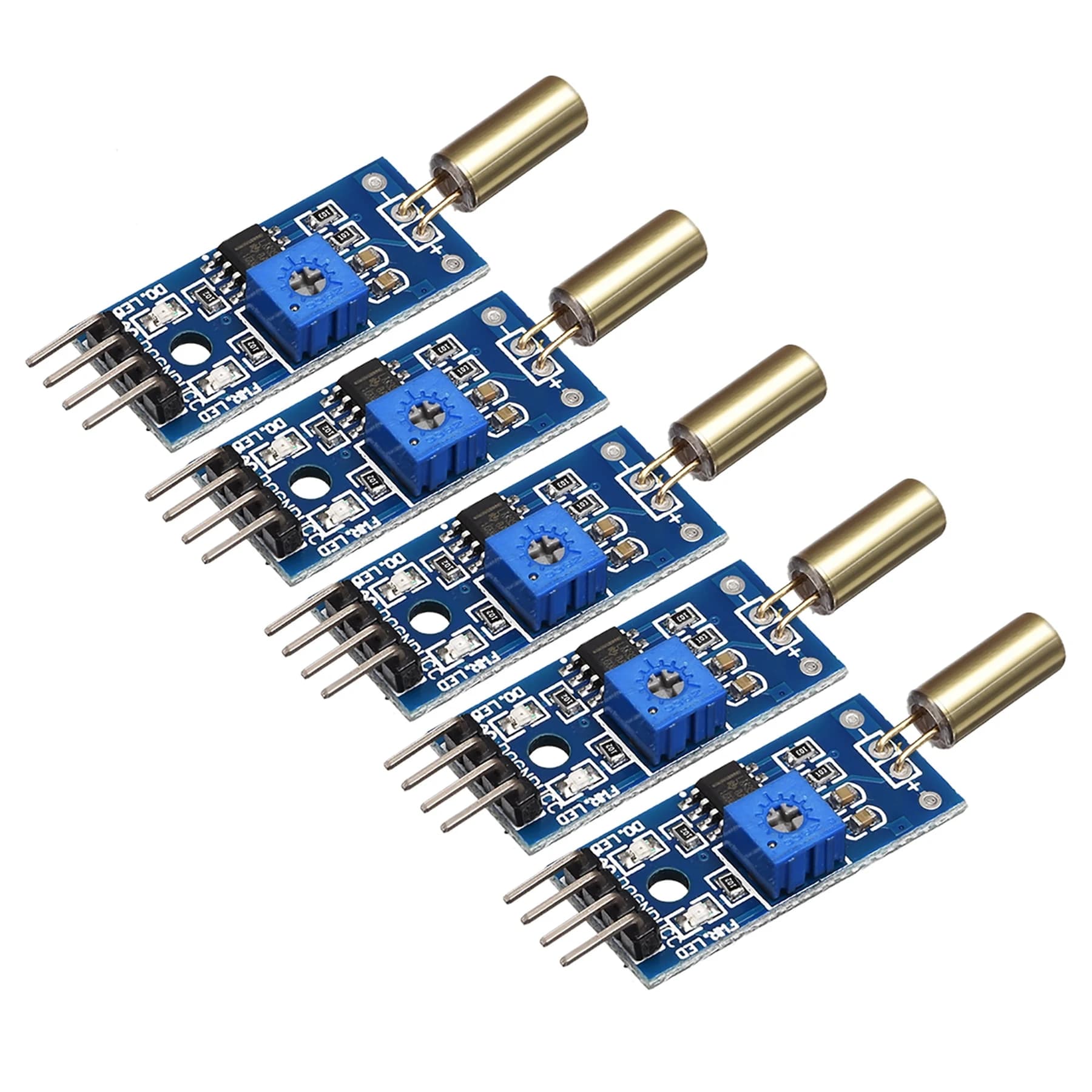 وحدة استشعار الزاوية الذهبية SW520D SW-520D مع مفتاح كروي وميل | Angle Sensor Module