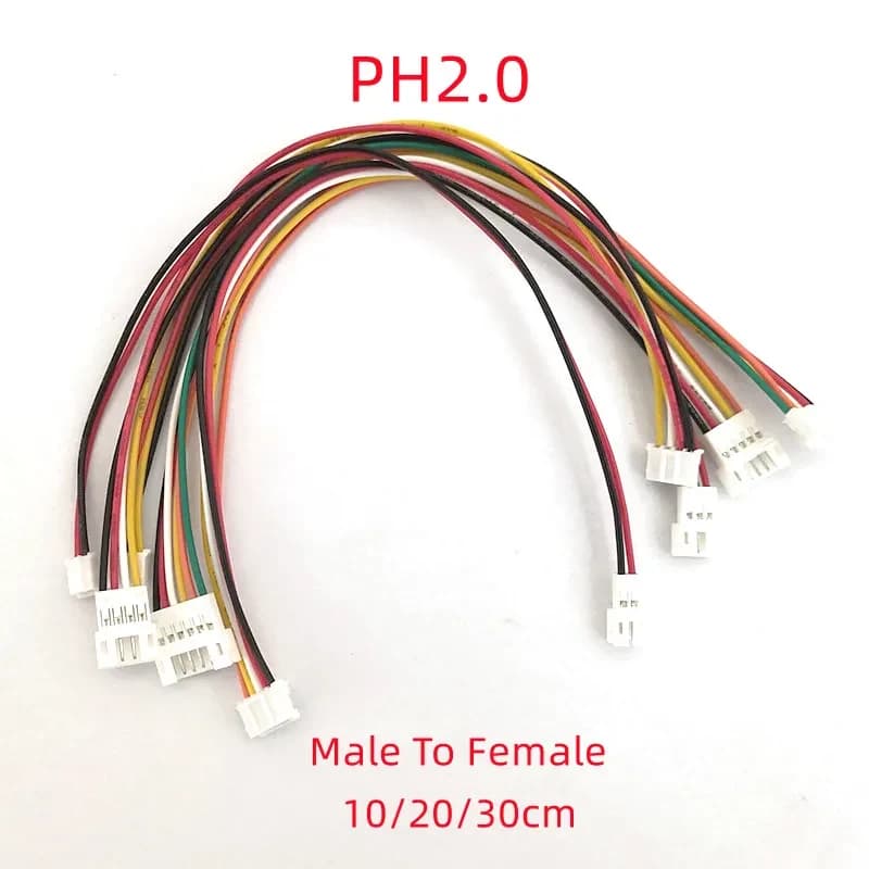 وصلة كابل JST PH2.0 بـ 6 دبابيس بطول 200MM | Connector Cable