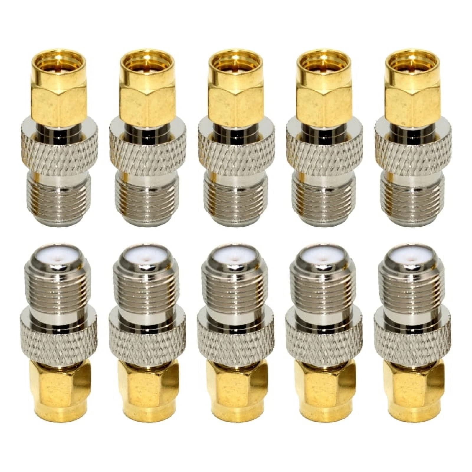 موصل مستقيم اس ام اي ذكر إلى تي في اف ذكر | SMA Male to F TV Male Straight Connector