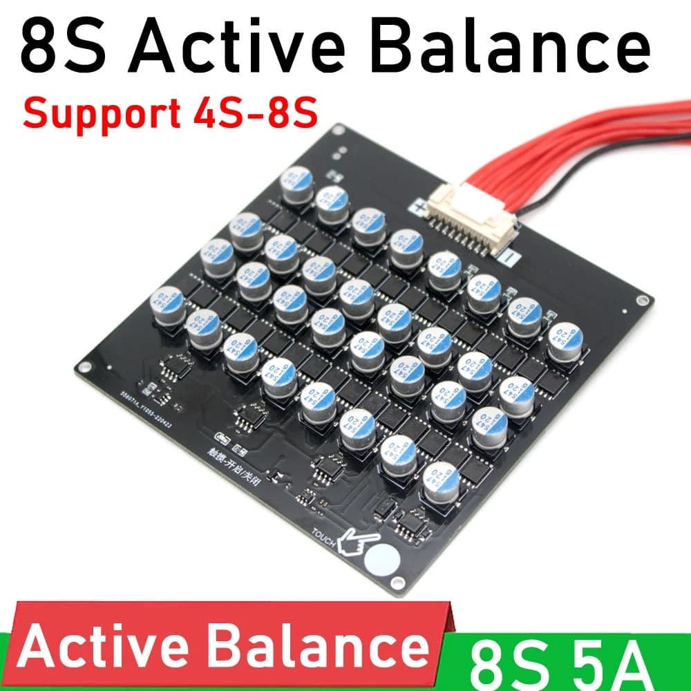 لوحة موازنة بطاريات ليثيوم نشطة 8S 1.5A GXHA0215-006 | Active Equalizer Balancer Board