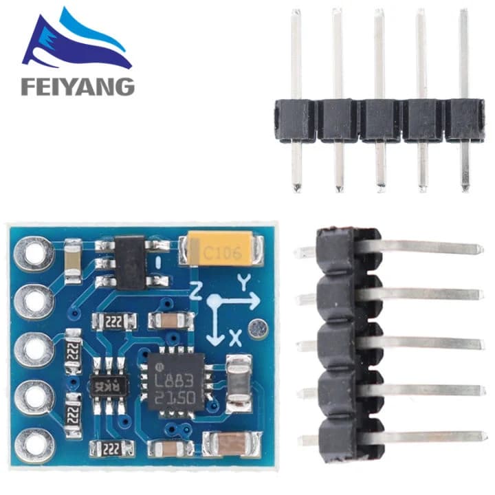 حساس بوصلة ومجال مغناطيسي ثلاثي المحاور GY-271 HMC5883L Three Axis Magnetic Field Compass Magnetometer Sensor Module #S2 12239 | Magnetometer Sensor Module