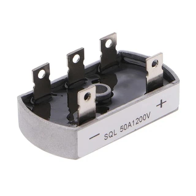 قنطرة توجيه ثنائية ثلاثية الأطوار 50A 1200V بقاعدة ألمنيوم X-JL0199A | Diode Bridge Rectifier
