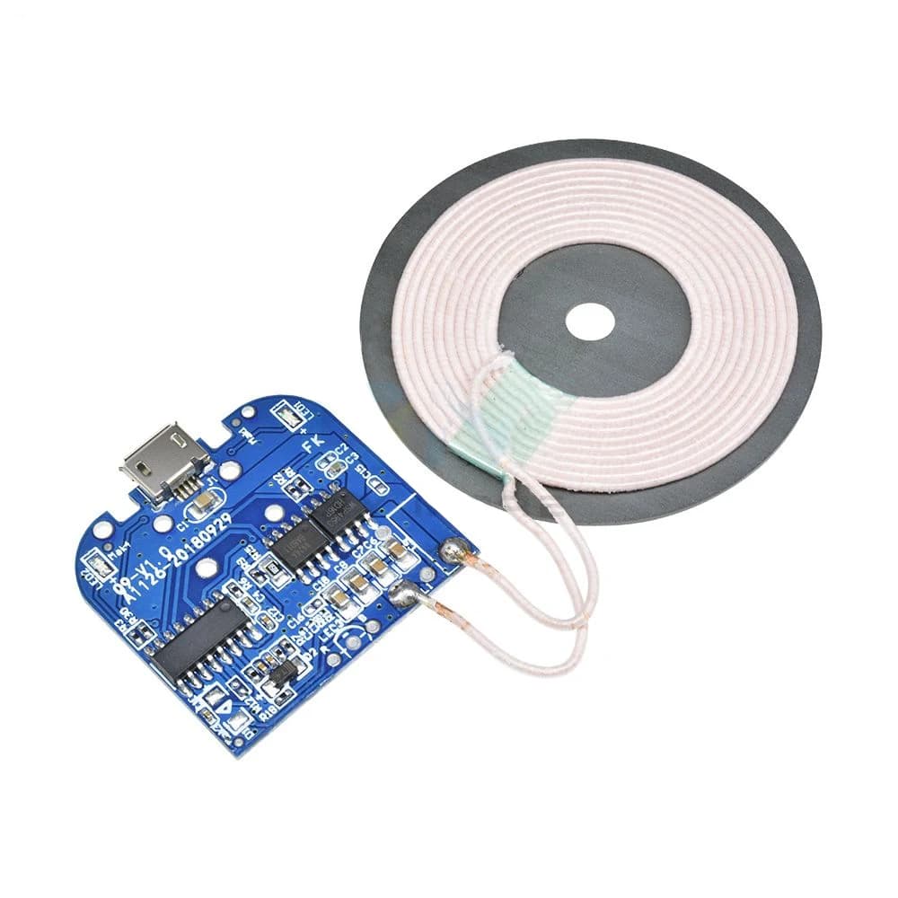 لوحة شحن لاسلكي بمعيار Qi بجهد DC 5V وتيار 2A وقدرة 10W طراز X13306 #O3 | Wireless Charging Board