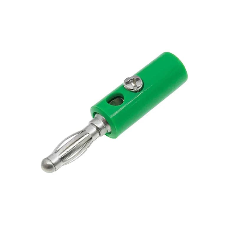 مقبس توصيل كابلات بانانا 4 ملم أخضر | 4mm Banana Jack Plug For Cable Terminals