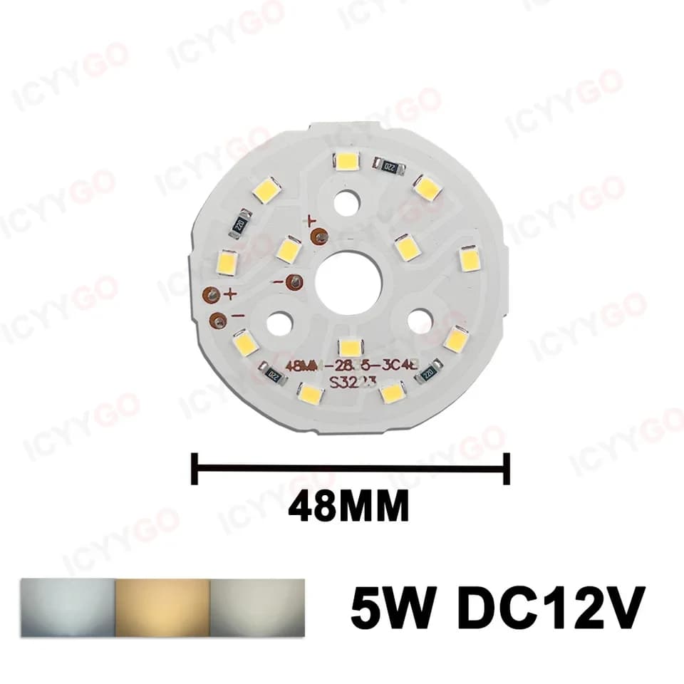 لوحة إضاءة ليد 3W 5730 White LED Emitting Diode Brightness SMD Light Board 03018410 | LED Board