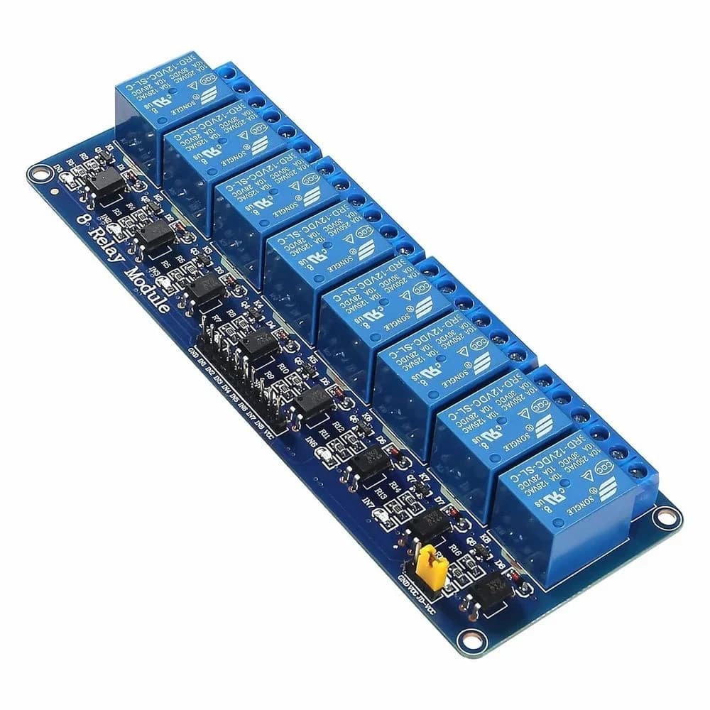 مقطم ريلاي 6 قناة 12V مع إضاءة GXEA0381-002 | 6 Channel Relay Module