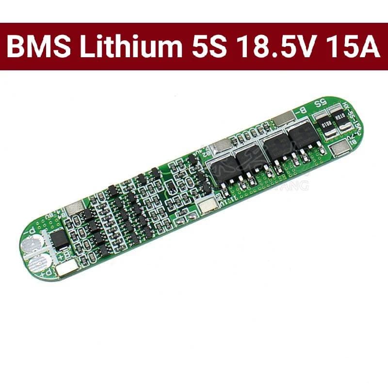 دائرة حماية بطارية ليثيوم 5S تيار 15A طراز 012310 #F1 | BMS Board