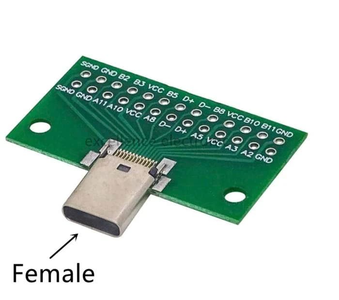 لوحة اختبار محول USB3.1 Type-C أنثى PCB | PCB Board Adapter