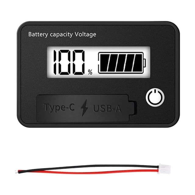 مقياس جهد رقمي LCD لمستوى البطارية 8-30V | Digital Voltmeter
