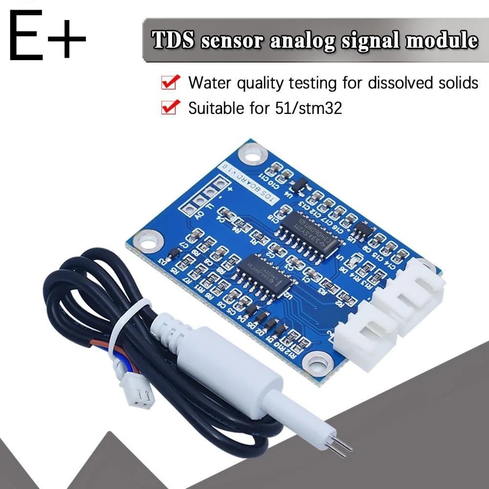 مستشعر جودة المياه للكشف عن المواد الصلبة الذائبة TDS متوافق مع 51-stm32 | TDS Sensor Module