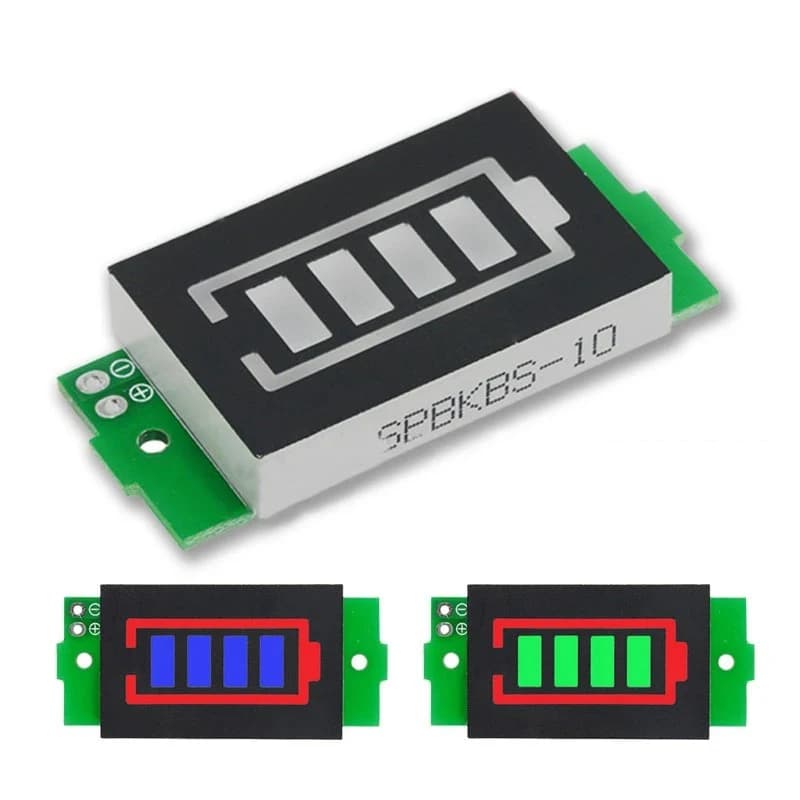 مقياس نسبة شحن بطارية ليثيوم 1-8S 3.7V موديل X-JM0428A | Battery Capacity Indicator Module