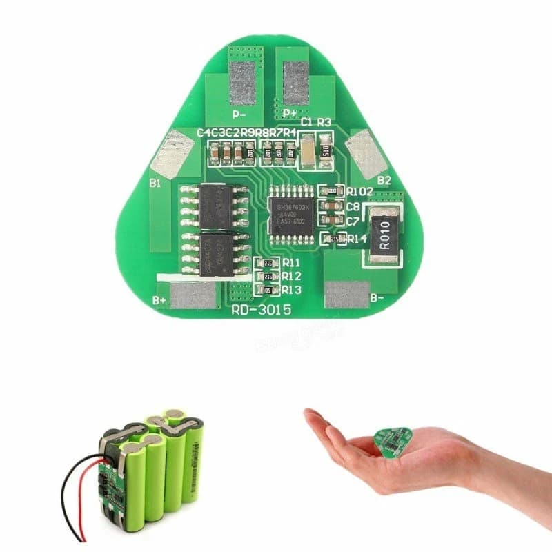 دائرة حماية بطارية ليثيوم أيون 3S بقوة 4 أمبير طراز #F1 H-HX0370A | BMS Board