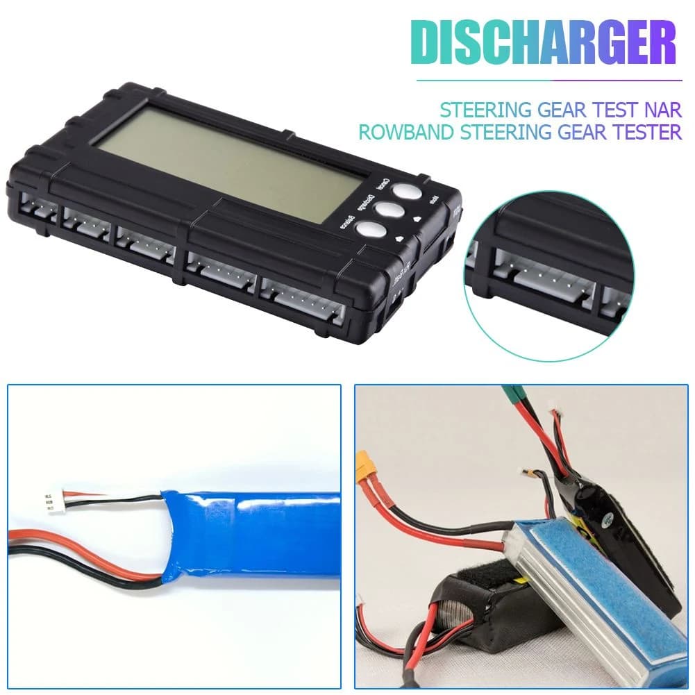 جهاز فحص واختبار توازن بطاريات 3 في 1 ليثيوم 2-6S طراز X-HY0034A | 3 in 1 Battery Balance Tester X-HY0034A