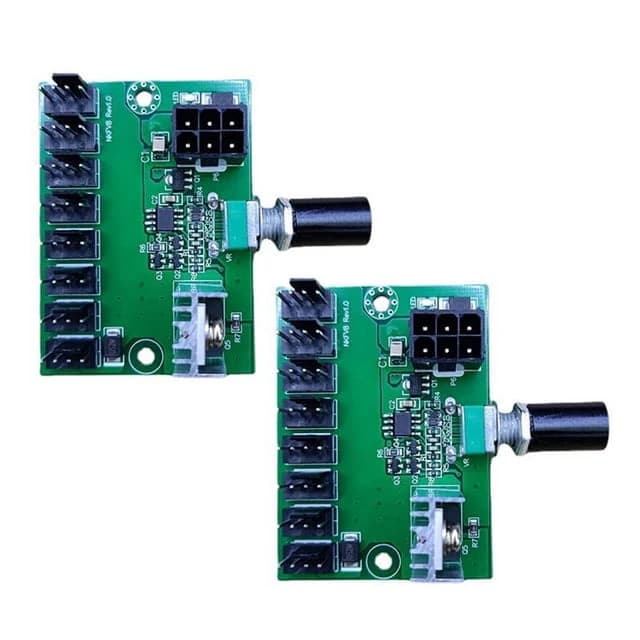 منظم سرعة مراوح DC 12V 4P 8-Channel Fan Speed Controller #U8 X-JL0193A | Fan Speed Controller