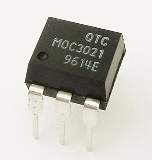 مُعزِل ضوئي MOC3021 Triac drive Optoisolator | Optoisolator