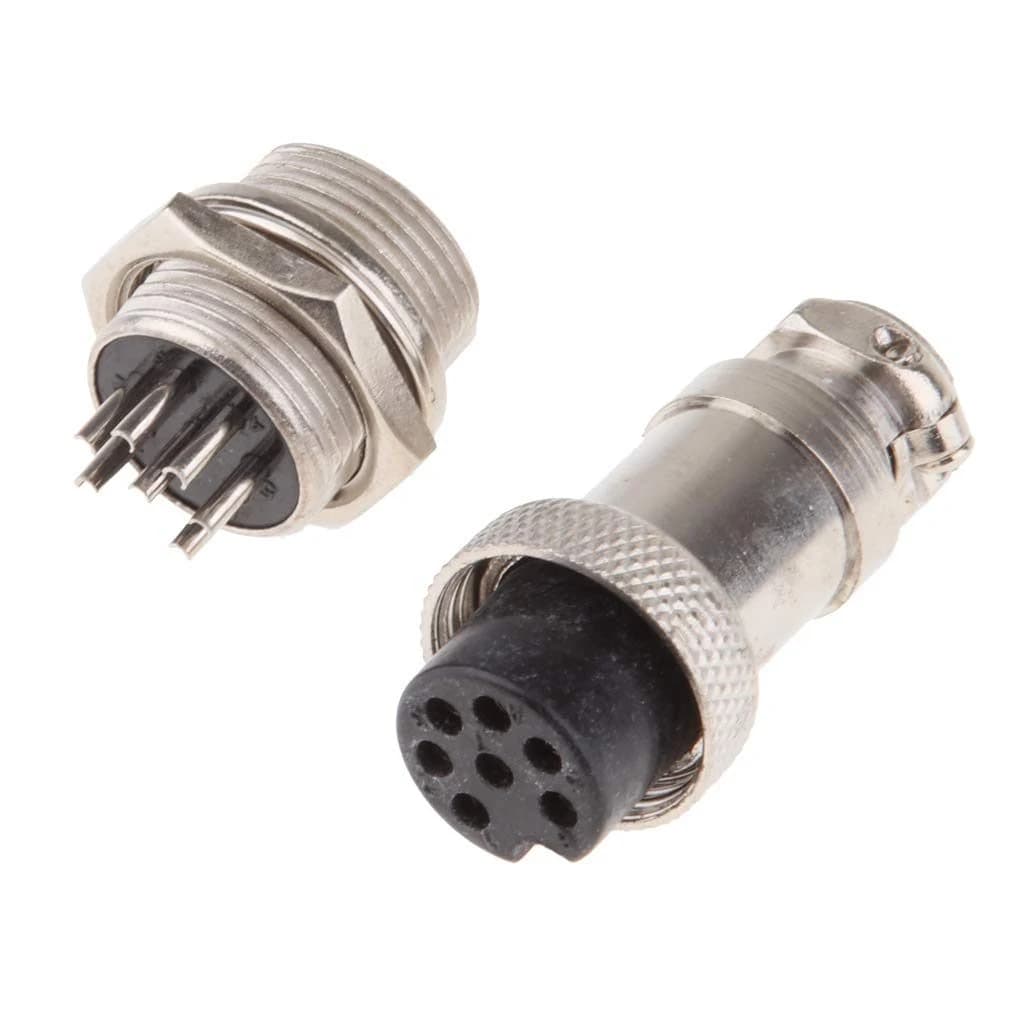 موصل طيران GX16 ذو 7 أطراف ذكر وأنثى مقبس 16 مم | Aviation Connector Socket
