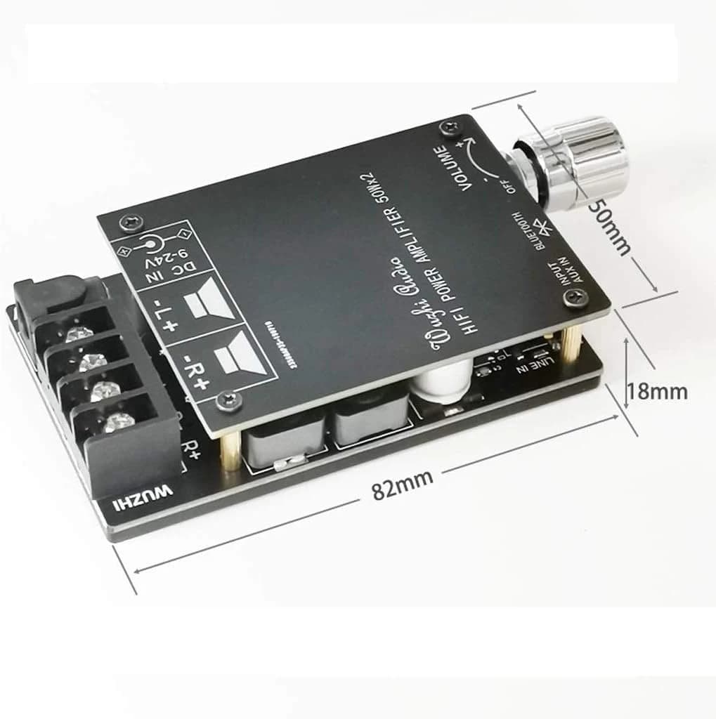 لوحة مكبر صوت رقمي HIFI لاسلكي بلوتوث 5.0 بتقنية TPA3116 بقوة 100W X2 ستيريو للمسرح المنزلي #L8 XG0002 | Digital Power Audio Amplifier Board