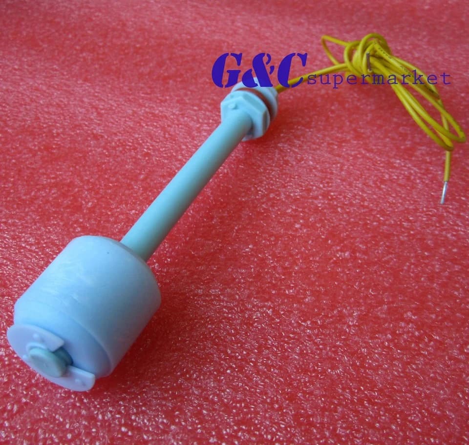 حساس مستوى السوائل بولي بروبيلين 100mm مع عوامة #I6 XB0020 | PP Liquid Water Level Sensor