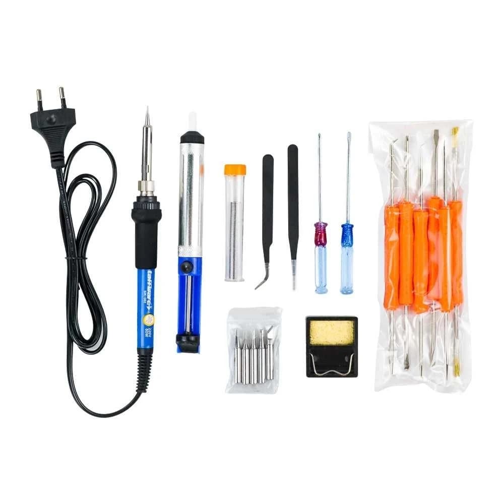 طقم كاوية لحام كهربائية 60 واط 220 فولت | Soldering Iron Kit