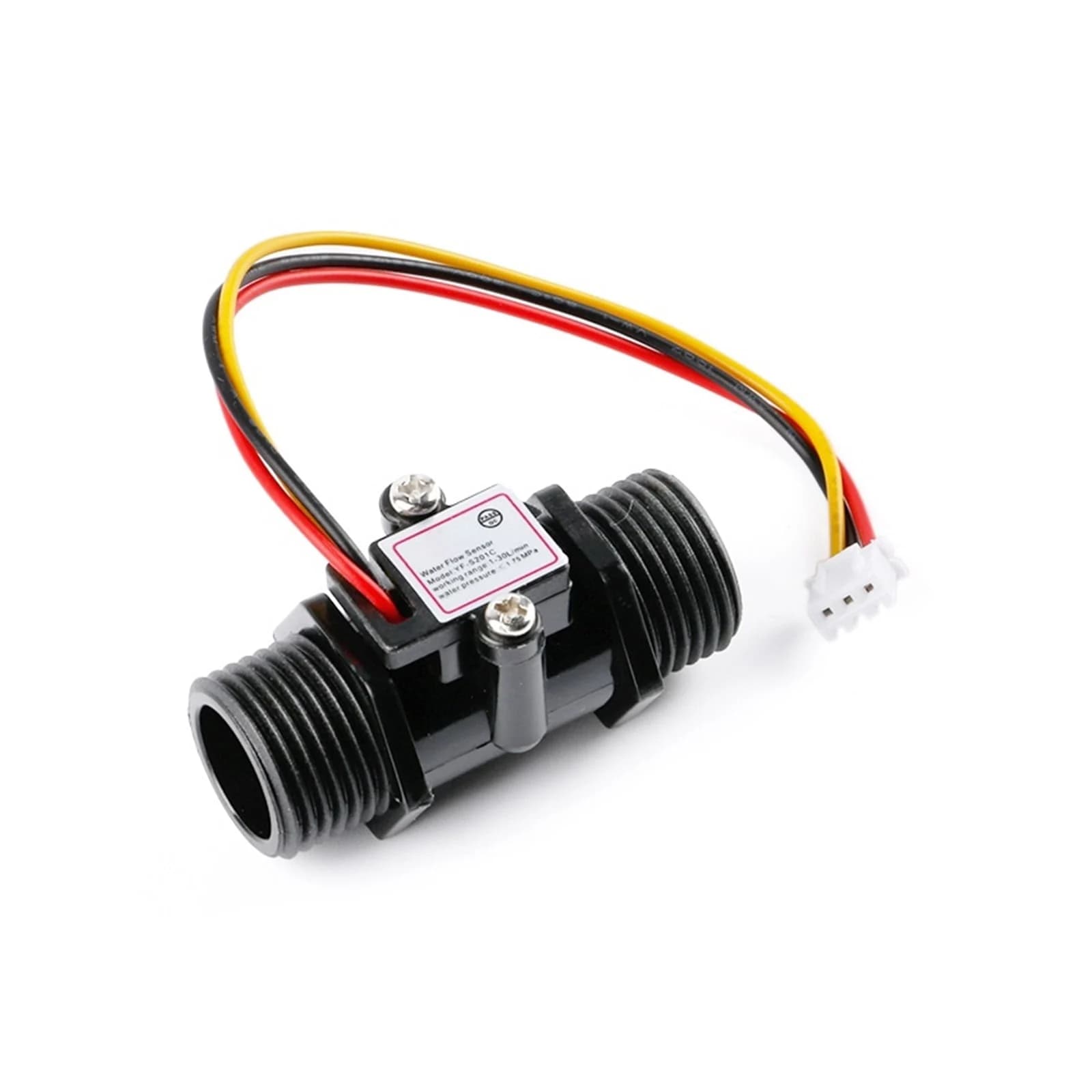 حساس تدفق المياه 0.5 انش مع غلاف شفاف DC 5-15 فولت | Water Flow Sensor