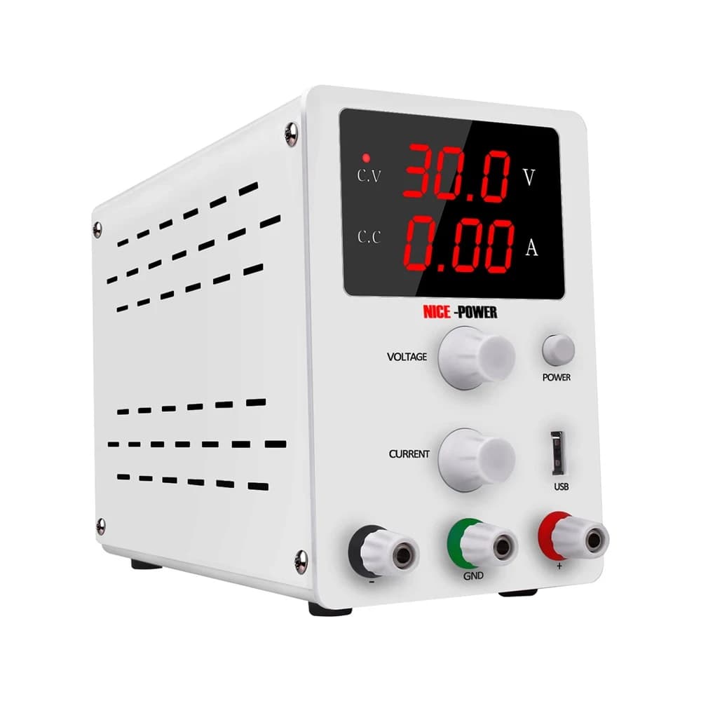 مزود طاقة دي سي منظم للجهد والتيار 30V 10A مع منفذ USB بقوة 2.1A موديل SPPS-A3010D | DC Power Supply Unit