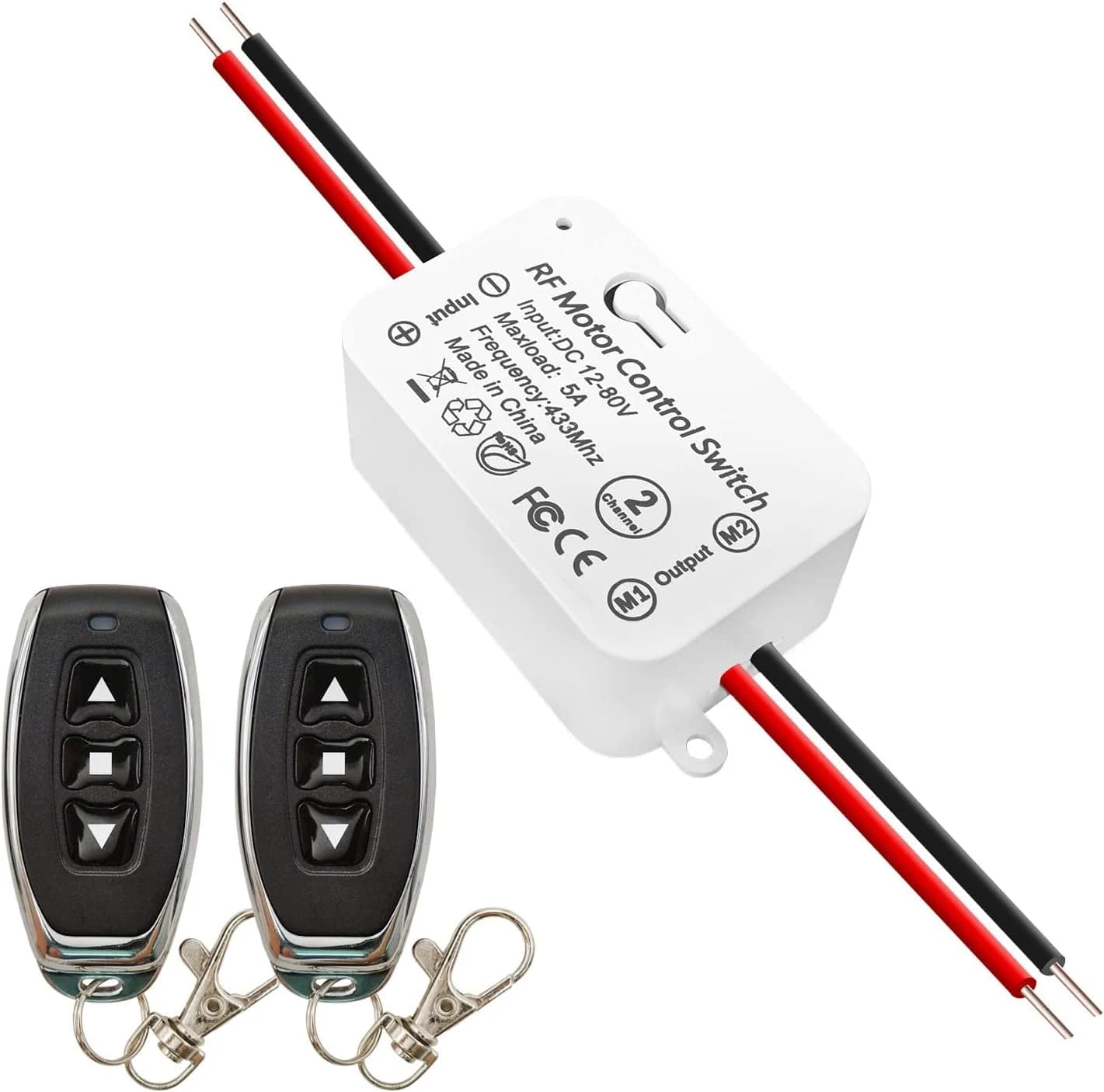 مفتاح تحكم لاسلكي براديو 12v قناتين 2 Channels Wireless RF Remote Control Switch | Wireless Switch Controller