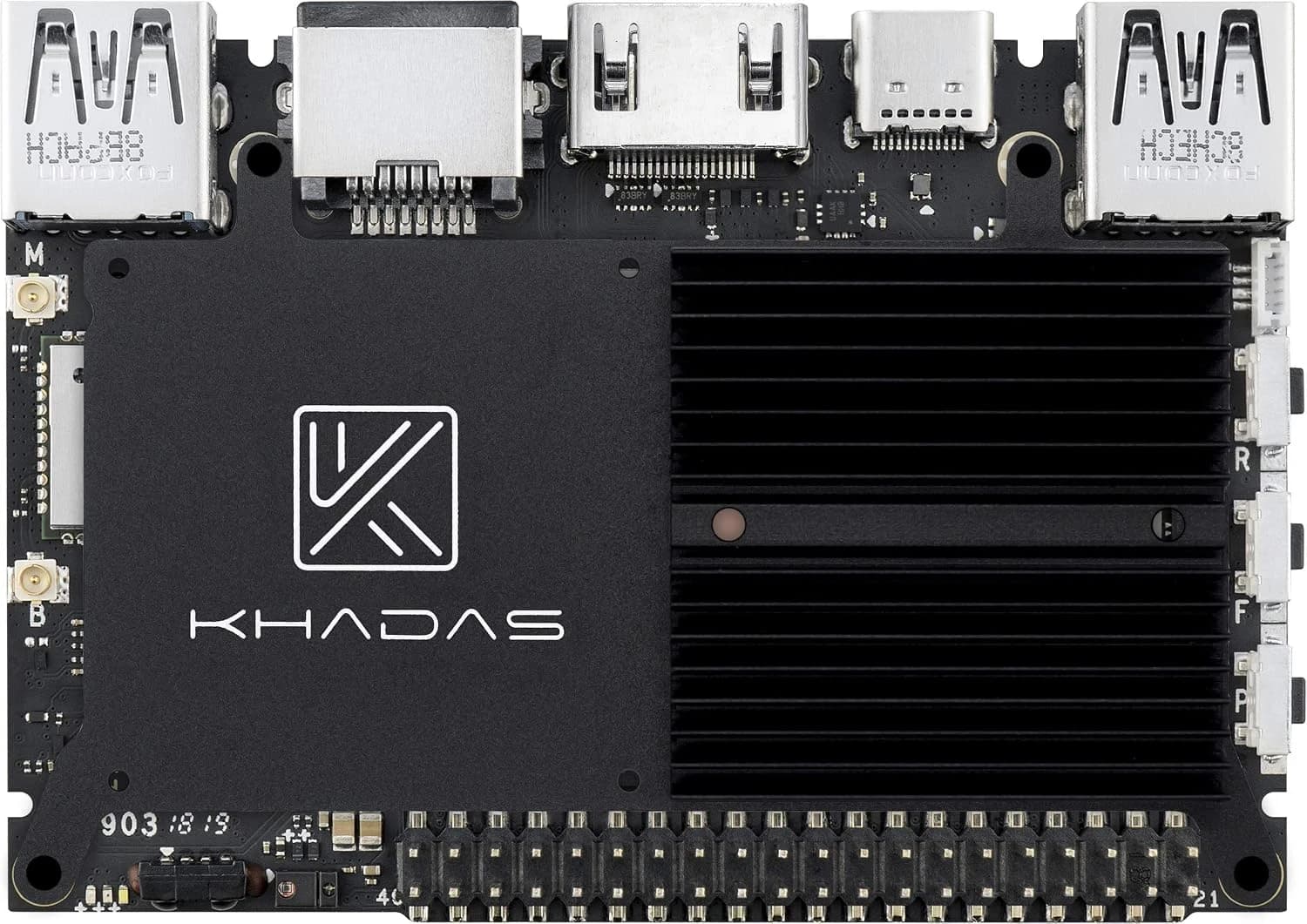 لوحة كاداس إيدج-في روك تشيب RK3399 مع 6 أنوية ARM Tiny SBC - بطاقة واحدة مع 4 جيجابايت LPDDR4 و 32 جيجابايت EMMC | Single Board Computer
