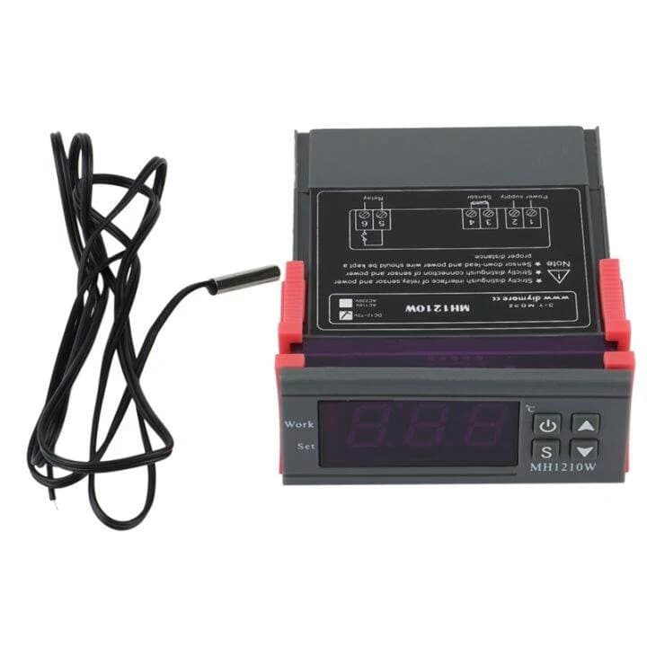 منظم حرارة رقمي MH1210W بجهد 12 فولت مع شاشة عرض | Thermostat Temperature Control Regulator