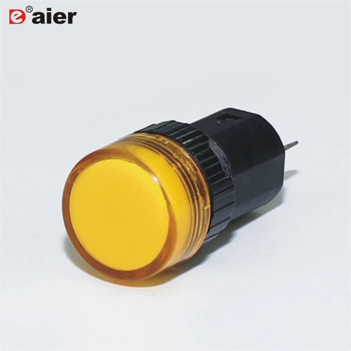 AD16-16C مصباح إشارة LED أصفر 16mm 220V | LED Indicator Light
