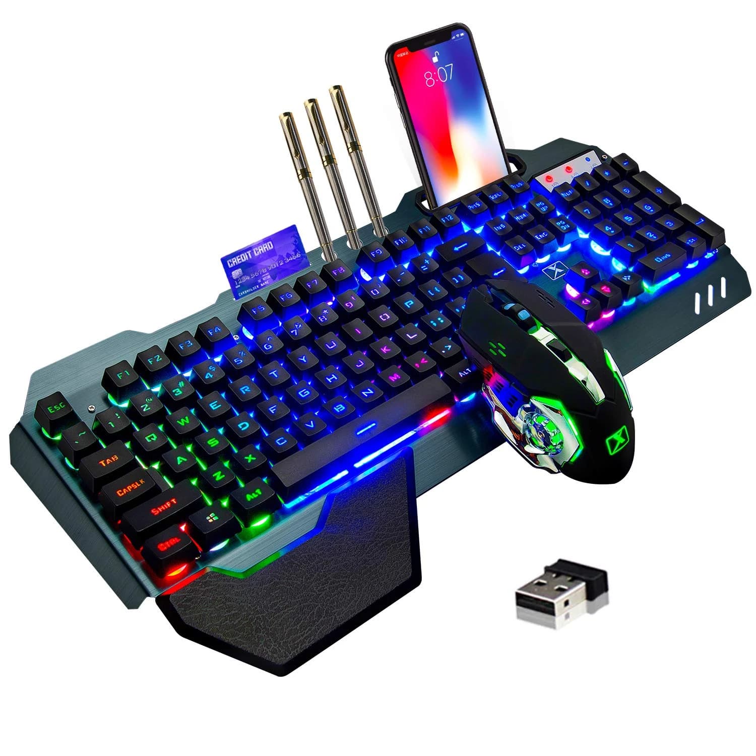 كيبورد مع ماوس لاسلكي #JJ | Wireless Keyboard and Mouse