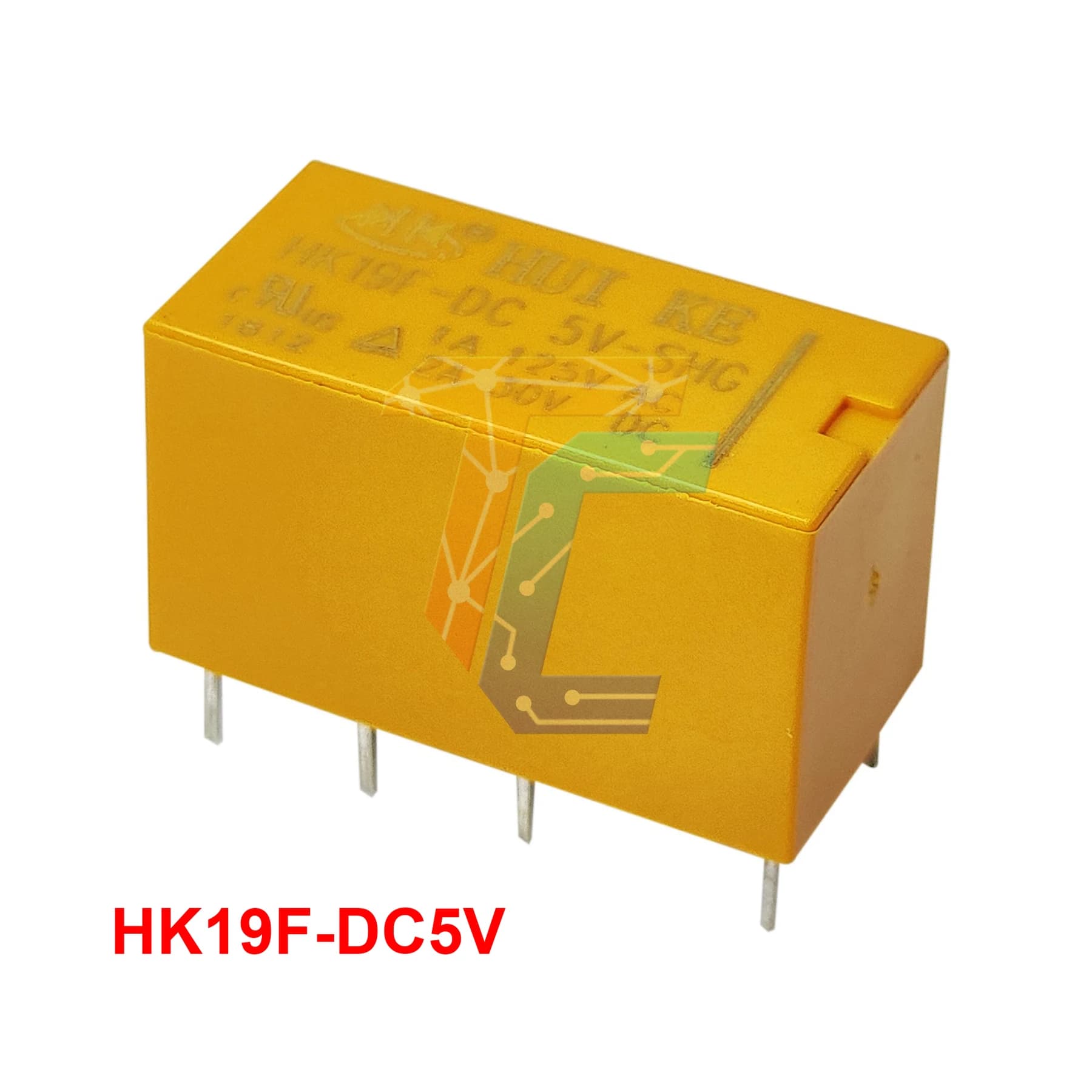 ريليه طاقة مصغر HK19F-DC5V-SHG 5 فولت 8 أطراف 2NO 2NC نوع PCB | Mini Power Relay