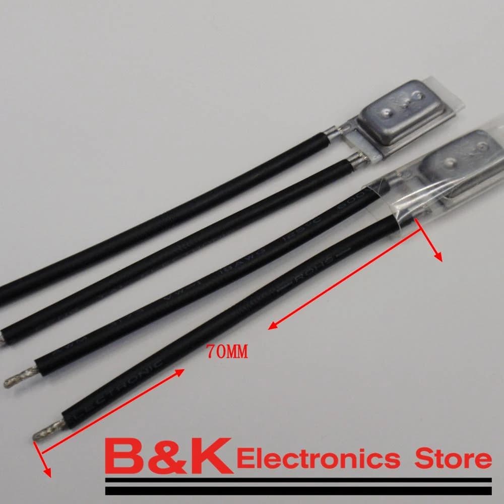 حساس حرارة 17AM019A5 Normally Closed Overheat Protector Temperature Switch 10A 250V | Overheat Protector Temperature Switch
