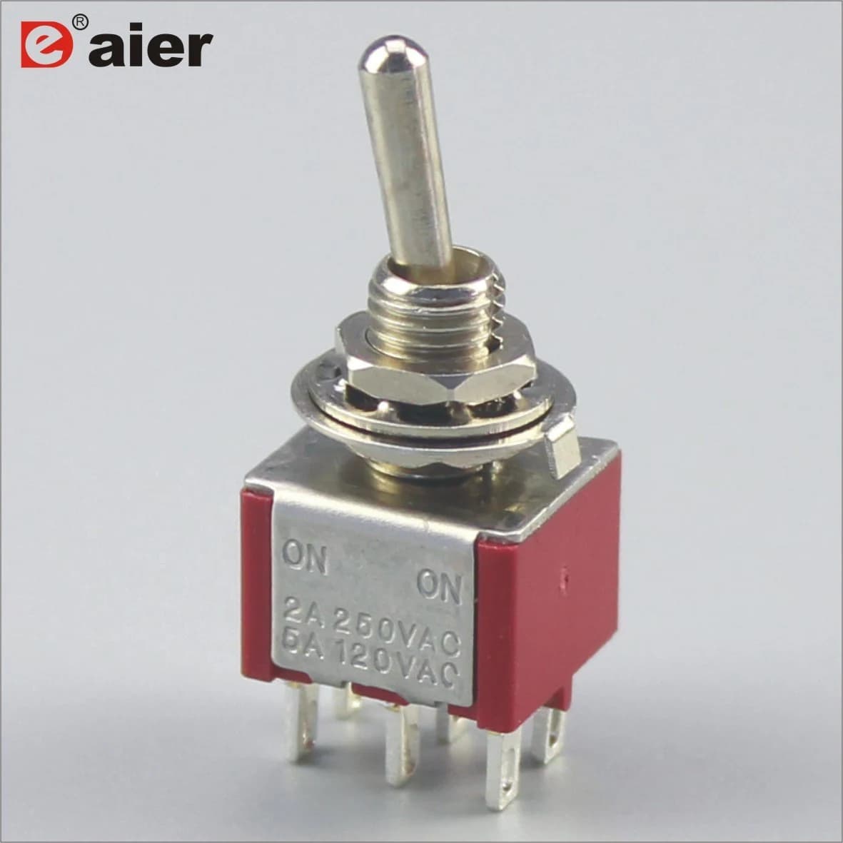 مفتاح تبديل Toggle Switch 6 Pin On/OFF MTS-202 | Toggle Switch