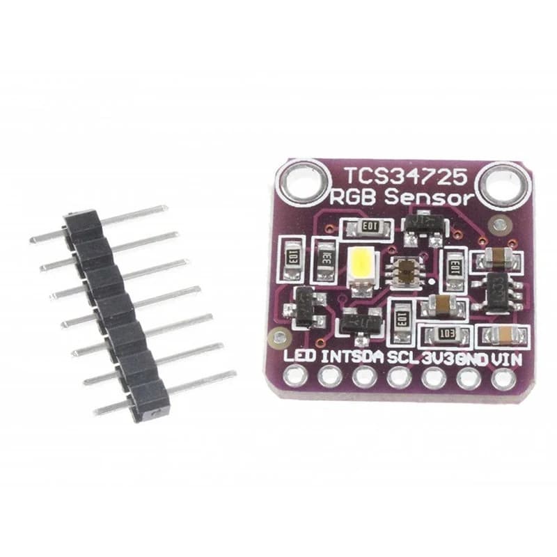 حساس ألوان RGB مع فلتر IR وضوء أبيض TCS34725 | RGB Color Sensor