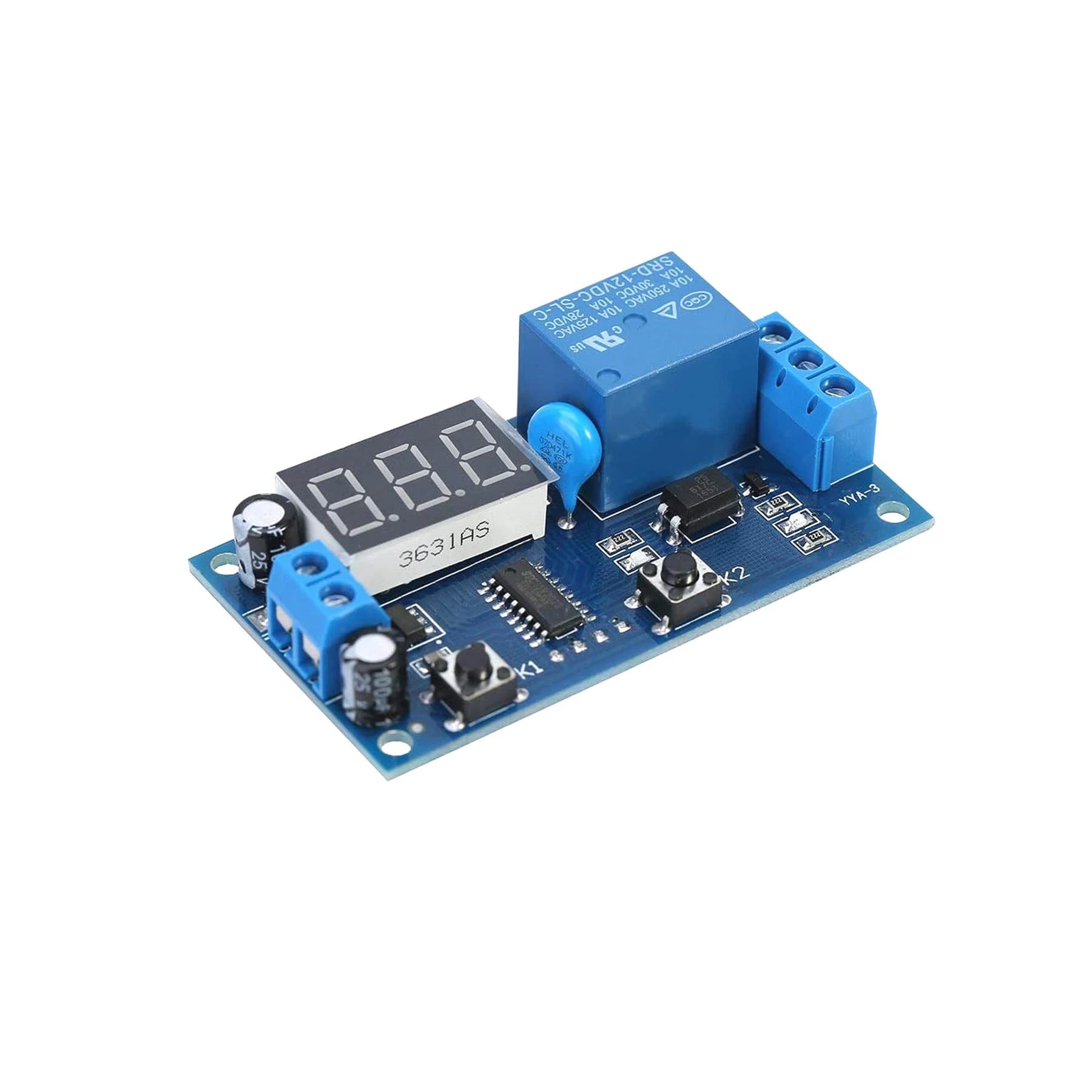 وحدة مؤقت زمني للتأخير بجهد DC 12V طراز 100046 #M7 | Delay Timer Module