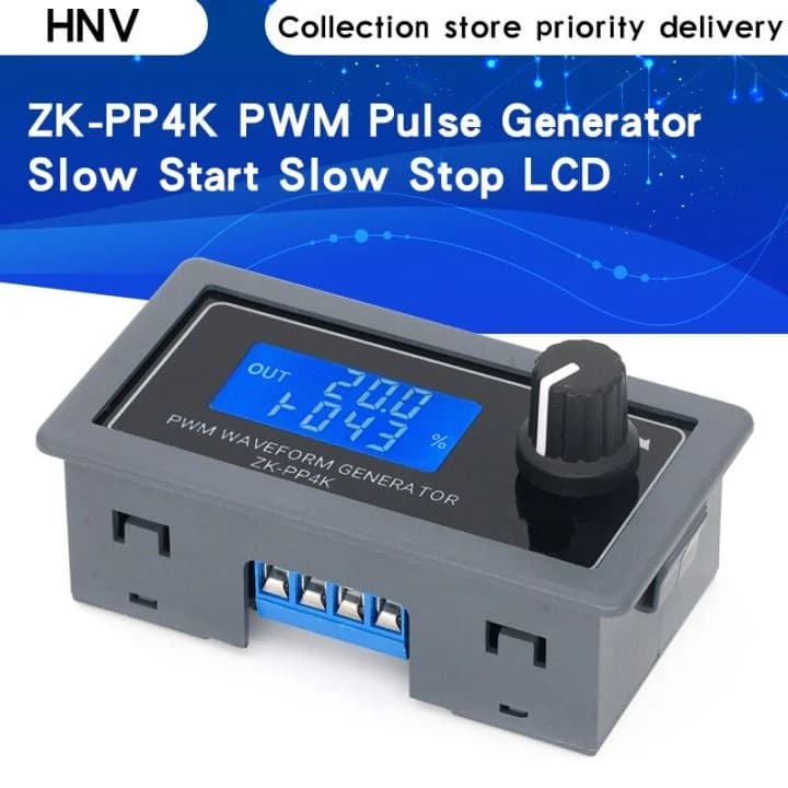 منظم سرعة محرك LED وإضاءة بنبضات PWM طراز PP4K مع شاشة DC 12V-75V 30A X-HX0003a + X-HX0003C | Motor Speed Controller