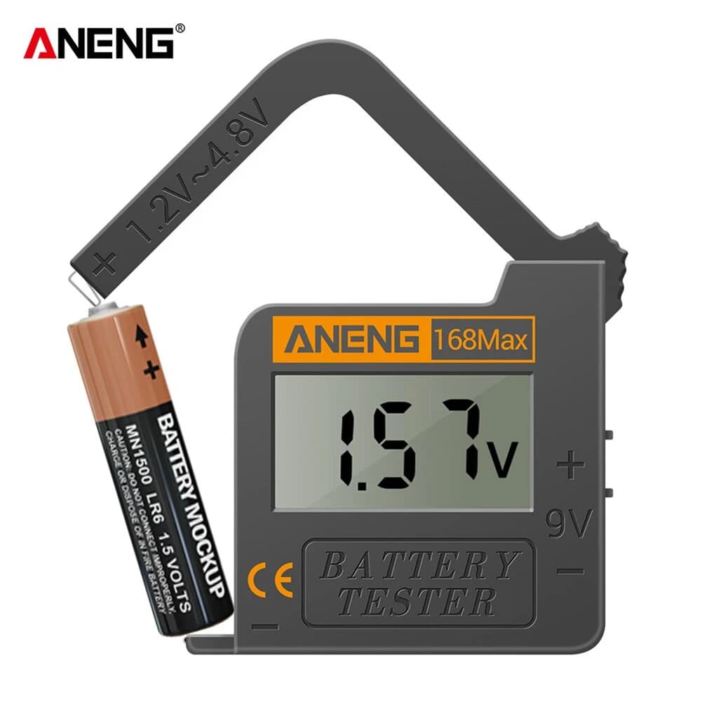 جهاز اختبار سعة البطاريات الرقمي ANENG 168Max Digital Universal Battery Capacity Tester | Battery Tester