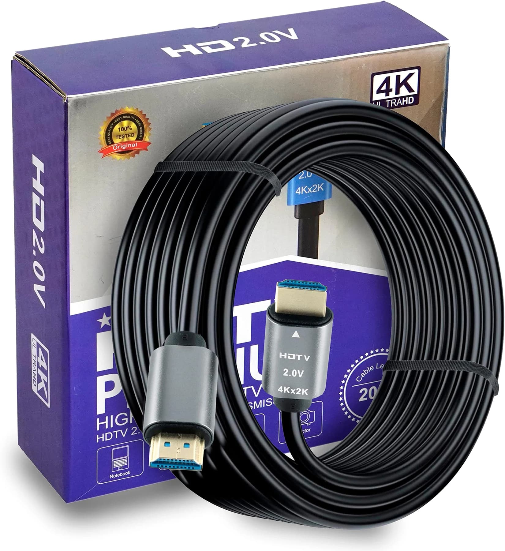 كيبل HDMI عالي السرعة 4K بدقة 4K @ 60Hz بطول 20 متر | HDMI Cable