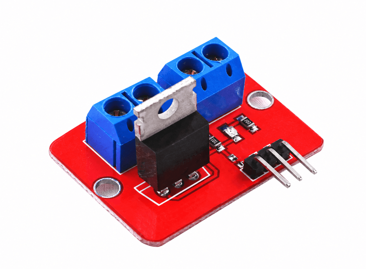 وحدة قيادة MOSFET موديل IRF520 | IRF520 MOSFET Driver Module / Button Switch Board