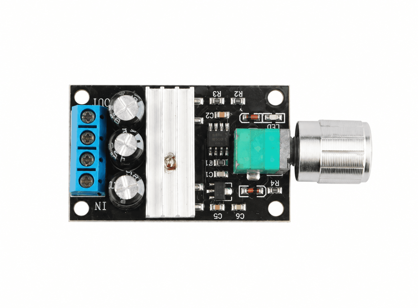 منظم سرعة محرك بتعديل عرض النبضة PWM DC 6V 12V 24V 28V 3A | Motor Speed Controller