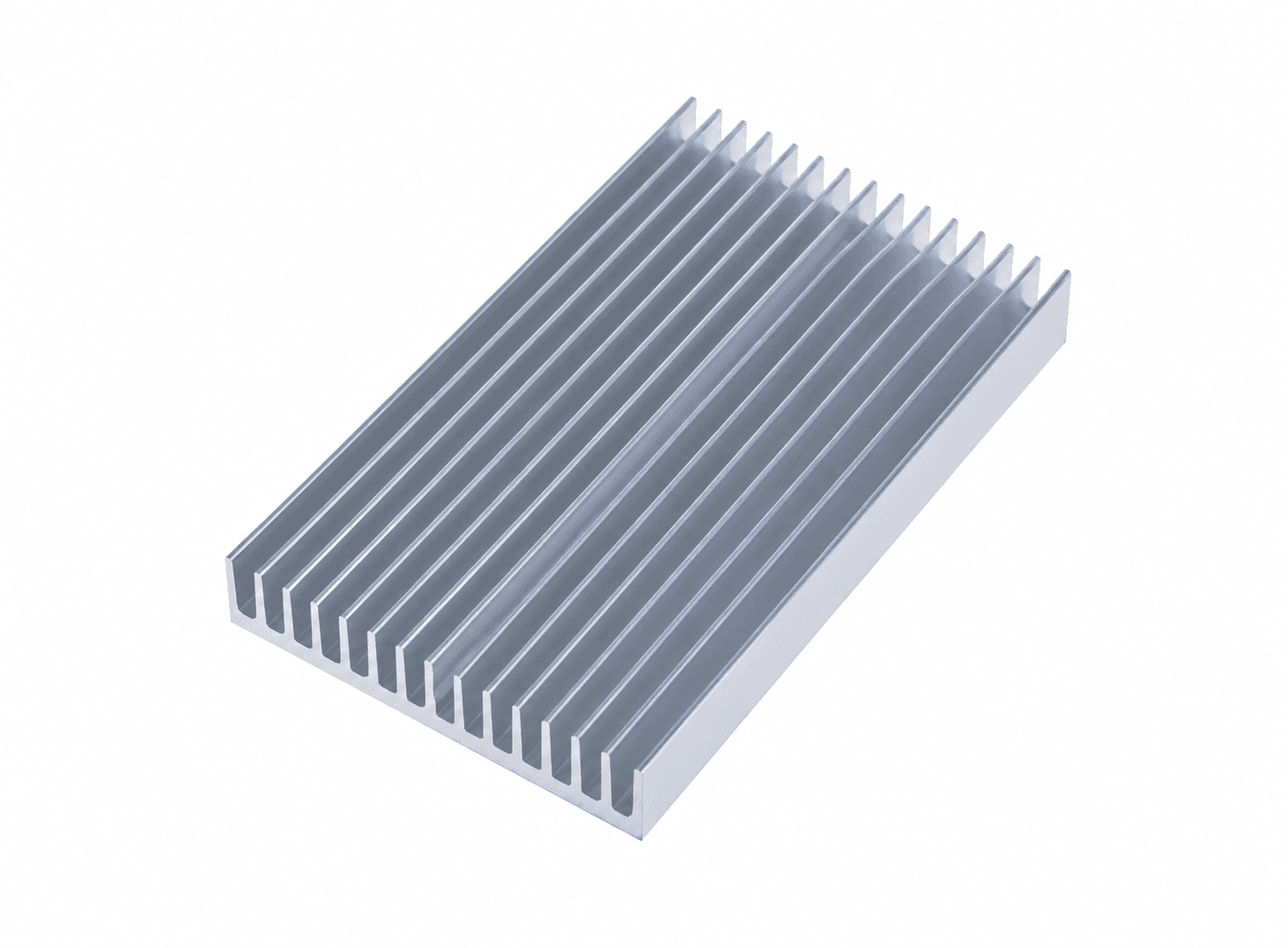 مشتت حراري ألومنيوم للتبريد بأبعاد 100x60x10mm | Aluminum Heatsink