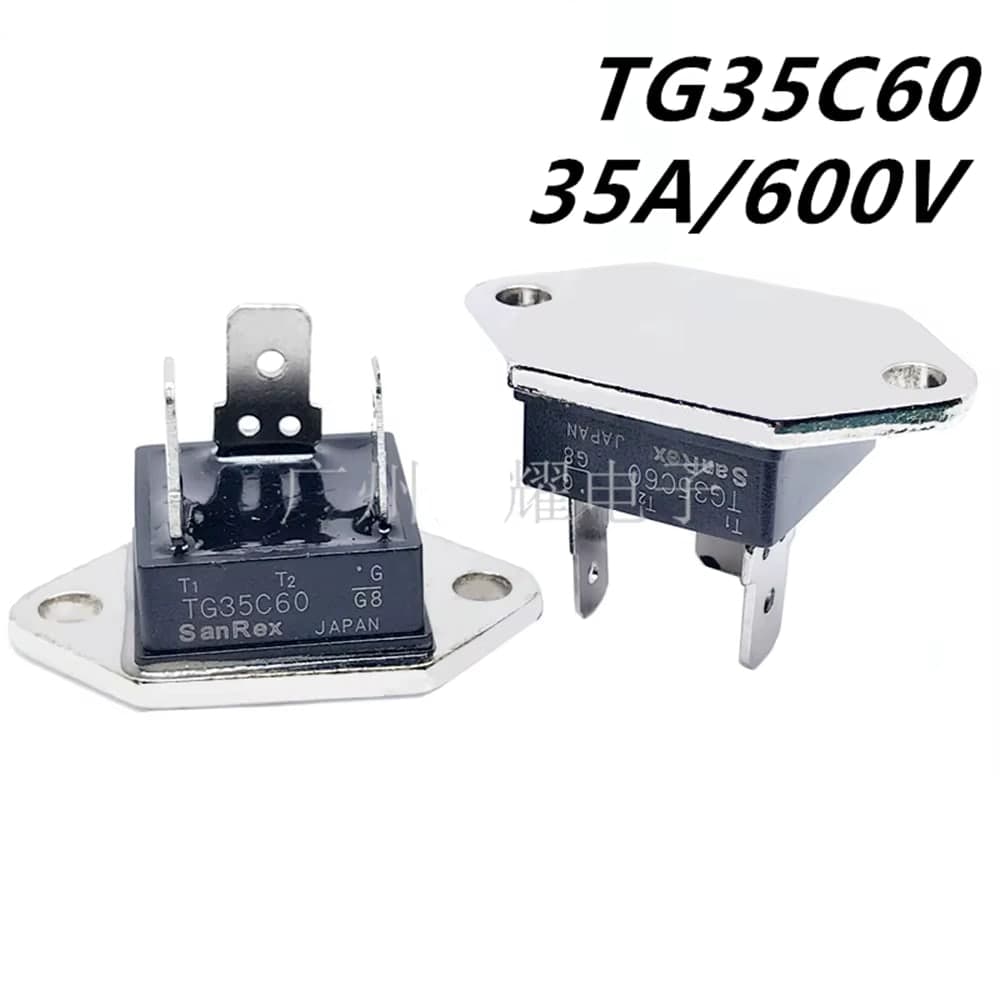 ترياك TG35C60 بتيار 35A وفولتية 600V بحزمة قدرة ثلاثية الأطراف | TG35C60 Triac 35A 600V, Through-Hole Power Package